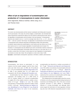 Effect of pH on degradation of acetaminophen and