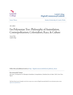 I`m Polynesian Too - DigitalCommons@Linfield