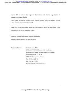 Myosin IIA is critical for organelle distribution and F