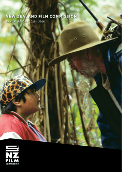 NZFC Annual Report 2015-16 - New Zealand Film Commission