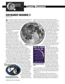 Cosmic Messenger - Lunar Occultations