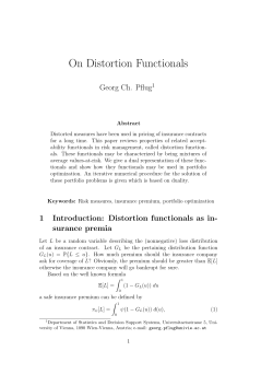 On Distortion Functionals