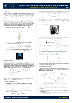 Quasi-Conscious Multivariate Systems: a counterpoint to IIT