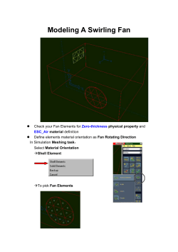 Modeling A Swirling Fan