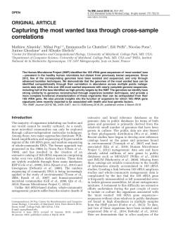 Capturing the most wanted taxa through cross-sample