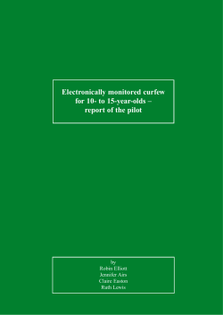 Electronically monitored curfew for 10- to 15-year