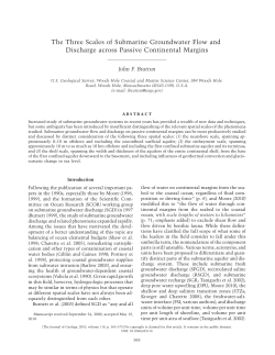 The Three Scales of Submarine Groundwater Flow and Discharge
