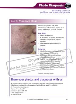 Photo Diagnosis - STA HealthCare Communications