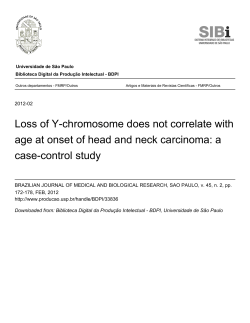 Loss of Y-chromosome does not correlate with age at