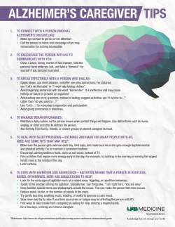 alzheimer`s caregiver tips
