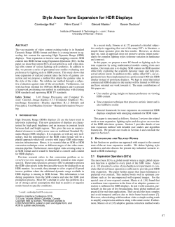 Style Aware Tone Expansion for HDR Displays