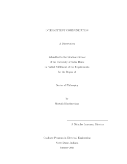 Intermittent Communication