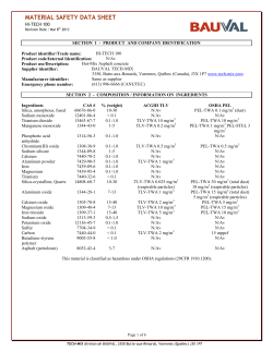 material safety data sheet