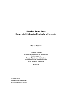 Suburban Sacred Space Design With Collaborative Meaning For A