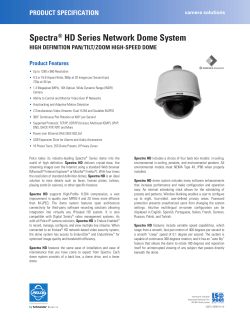 Pelco Spectra HD Series Network Dome Camera System