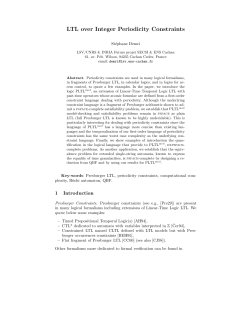 LTL over Integer Periodicity Constraints