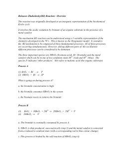 Overview of the Belousov Zhabotinsky reaction - Hands