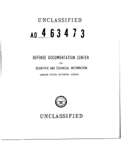 AD 463473 - Defense Technical Information Center