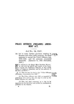 POLICE OFFENCES (FIREARMS) AMEND