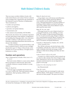 Math-Related Children`s Books