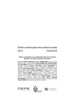 Programme - Minist&egrave;re de la S&eacute;curit&eacute; Sociale