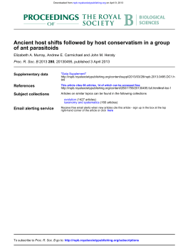 host associations and dated phylogeny
