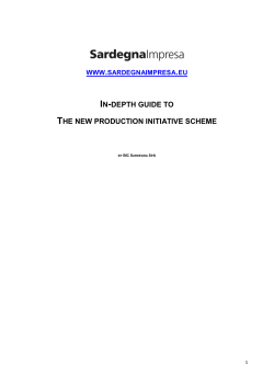IN-DEPTH GUIDE TO THE NEW PRODUCTION INITIATIVE SCHEME