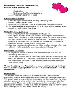 Fourth Grade Valentine`s Day Project 2016 Making a Unique