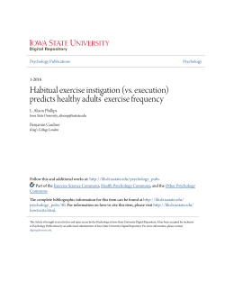 Habitual exercise instigation (vs. execution) predicts healthy adults