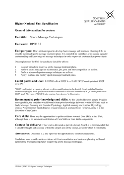 national unit specification: general information
