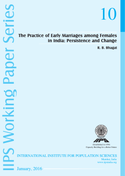 IIPS Working paper series-10 - International Institute for Population
