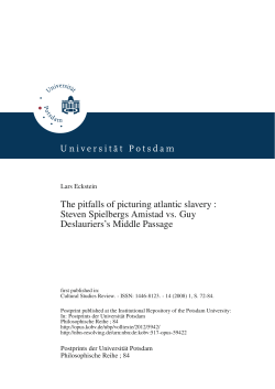 The Pitfalls of Picturing Atlantic Slavery : Steven