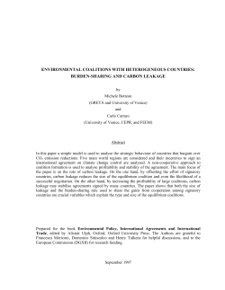 environmental coalitions with heterogeneous countries