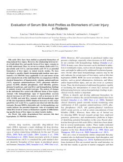 Evaluation of Serum Bile Acid Profiles as