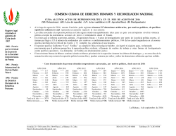El informe de la CCDHRN de agosto