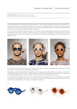 LUNETTES KOLLEKTION AND MICHAEL VAN DER HAM MIX IT UP