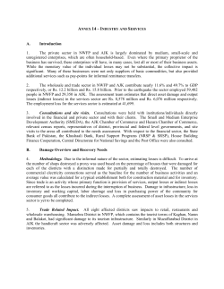 Annex 14 &ndash; Industry and Services