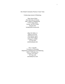 How Brand Community Practices Create Value