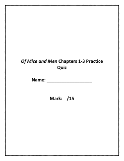 Of Mice and Men Ch 1