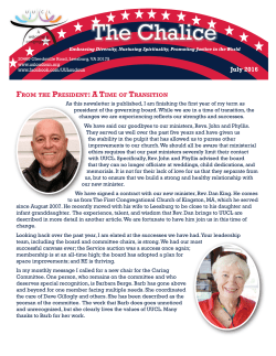 The Chalice - Unitarian Universalist Church of Loudoun