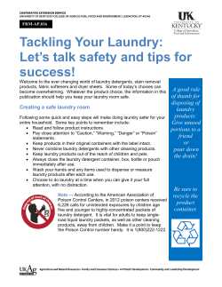 Tackling Your Laundry: Let`s talk safety and tips for success!