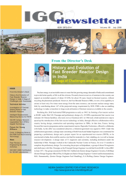 History and Evolution of Fast Breeder Reactor Design in India