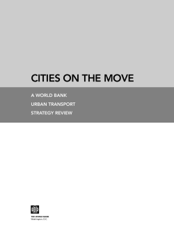 Cities on the move : a World Bank urban