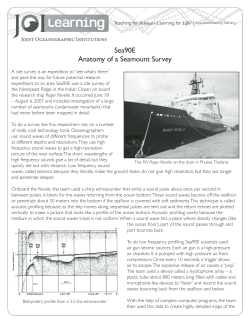 Sea90E Anatomy of a Seamount Survey