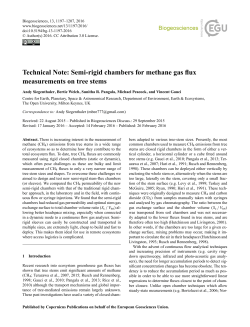 Technical Note: Semi-rigid chambers for methane