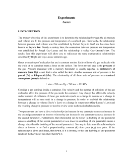 Experiment: Gases
