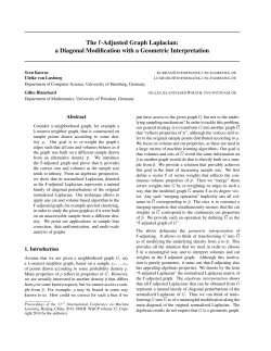 The f-Adjusted Graph Laplacian: a Diagonal Modification with a