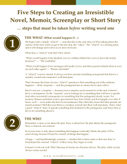 Cron-5 Steps to Creating an Irresistible Story