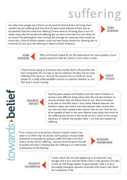 suffering - Olive Tree Media