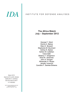 The Africa Watch July-September 2012